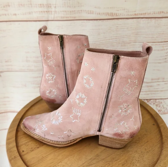 Free People Bowers Embroidered Boots